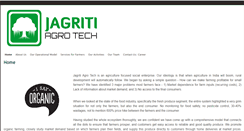 Desktop Screenshot of jagritiagrotech.com